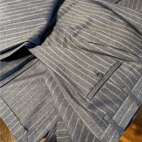 Italian blue/charcoal pin unconstructed wool clean - Picture 14 of 15
